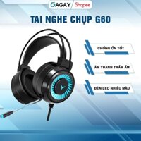 Tai Nghe Chụp Có Mic Thể Thao G60 Tai Nghe Chống Ồn Tốt Chơi Game Có Dây