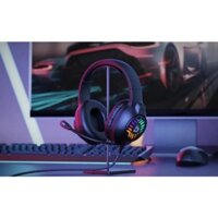 Tai nghe chụp đầu có dây heaphone rgb aukey ghx1 gaming led có mic cho pc - TTG Shop