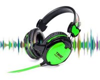 Tai nghe chụp tai 2 jack TAKO Robot GT-03 - Xanh Lá