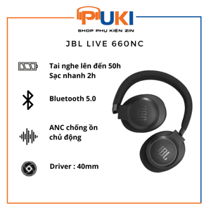 Tai nghe chụp tai Bluetooth JBL LIVE 660NC