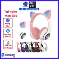 Tai Nghe Chụp Tai Bluetooth B39 MèoHàng Xịn Rễ Thương Pin Trâu Không Dây Có Mic Có Thẻ Nhớ Âm Bass Hay HF14 BOSS SKY