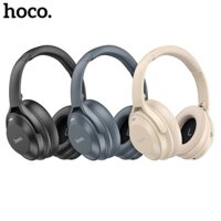 Tai nghe chụp tai chống ồn Hoco W37 không dây V5.3, dòng ANC không ồn cắm dây chân AUX 3.5mm, âm thanh to ro, chân thực