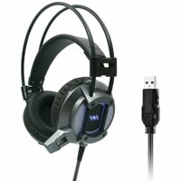 Tai Nghe Chụp Tai Chuyên Game Wangming 9600 - Âm Thanh 7.1 Led Đẹp - Jack Cắm USB - Hàng Nhập Khẩu