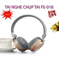 TAI NGHE CHỤP TAI FE-018, Kết nối Bluetooth tiện lợi, Nghe nhạc cực hay, Thiết kế đẹp mắt