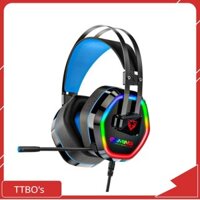 Tai nghe chụp tai gaming giả lập Astar/G608/JRMS cổng usb led rgb cho máy tính pc laptop chơi game giải trí  TTBO's