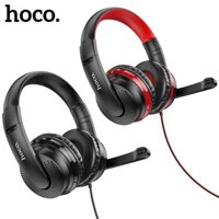 Tai nghe chụp tai Gaming Hoco W103 chuyên cho gamem vì có micro, dây dài 1.2m có kèm Jack chia cổng 2 in 1