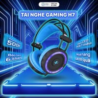 Tai Nghe Chụp Tai H7 TechHome Dành Cho Máy Tính, Game Thủ, Âm Bass Sâu, Đèn LED RGB, Dành Cho Quán Net - DT1004