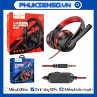 Tai Nghe Chụp Tai HOCO W103 điều chỉnh âm lượng chơi game pubg liên quân trên PC máy tính điện thoại - Mic Đàm Thoại
