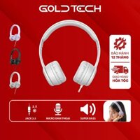 Tai nghe chụp tai Hoco W21 kết nối jack 3.5mm, mút đệm hạn chế âm thanh phát ra, giảm đau tai, dây dài 1.2m