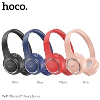 Tai nghe chụp tai Hoco W41 có bluetooth V5.3, hỗ trợ chế độ BT, TF và AUX, pin 200mAh cho 7 giờ nghe nhạc và gọi điện
