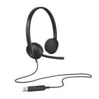 Tai nghe chụp tai Logitech H340 (Cổng USB) Đen