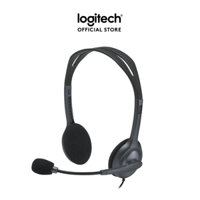 Tai nghe Chụp Tai Logitech H111 - 1 Giắc 3.5mm, Âm Thanh Nổi