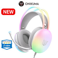 Tai nghe chụp tai ONIKUMA x25 có micro và đèn rgb thích hợp thích hợp cho máy tính / điện thoại