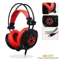 TAI NGHE CHUP TAI SOUNDMAX AH-317 CÓ TÍCH HỢP BỘ  RUNG DỮ DỘI (BẢO HÀNH CHÍNH HÃNG 12 THÁNG)