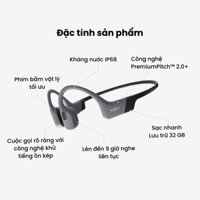 Tai Nghe Chuyên Dụng Bơi Lội Truyền Âm Thanh Qua Xương SHOKZ OPENSWIM PRO S710, Bluetooth 5.4, Kết Hợp MP3 32GB, IP68
