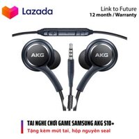 Tai Nghe có dây AKG S10+ Full Box KÈM NÚM PHỤ tai nghe gaming cho điện thoại âm thanh siêu hay dây dù chống rối tai nghe jack 3.5mm tương thích các dòng điện thoại có jack tròn cắm tai nghe laptop ipad