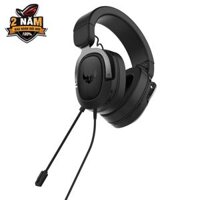 Tai Nghe Có Dây Asus TUF GAMING H3 Gun Metal (Virtual 7.1, 1 Jack 3.5 + 2 jack 3.5mm)