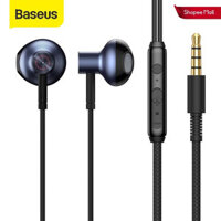 Tai nghe có dây Baseus H19 Tai nghe âm trầm âm thanh nổi 6D Tai nghe nhét tai 3,5 mm có MIC cho điện thoại Xiaomi
