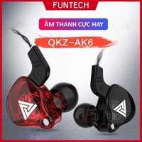 Tai nghe có dây chống ồn QKZ AK6 PRO âm thanh cực hay Bass siêu khủng nghe nhạc chơi game cực đã giá rẻ