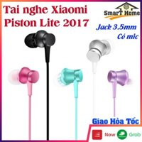 Tai nghe có dây có mic Xiaomi Piston lite 2017 Dây tròn, tai nghe lọc âm đa tầng trải nghiệm âm thanh chân thật