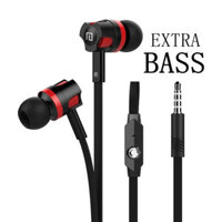 Tai nghe có dây Extra Bass 3.5mm có micro kiểu mì, tai nghe thể thao cho Samsung