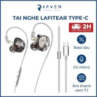 Tai nghe có dây LAFITEAR chuẩn TYPE-C nghe nhạc chơi game, tai nghe gaming điện thoại laptop