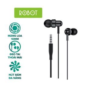 Tai nghe có dây nhét tai Mic HD Robot RE240