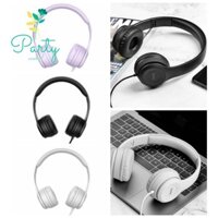Tai nghe có dây PARTYCENTER, cách ly tiếng ồn có micrô Tai nghe 3,5 mm, Điều khiển dây qua tai Thời trang Tai nghe nhạc âm thanh nổi siêu trầm Máy tính
