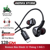 Tai nghe có dây và mic cao cấp cho táo 7 8 Plus trở lên - Chính hãng Remax RM-655i Bảo hành 12 tháng 1 đổi 1