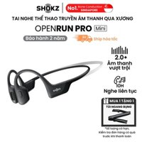 Tai nghe dẫn truyền xương Shokz OpenRun Pro mini S811 Màu Đen - Bảo Hành 2 năm - Hàng Chính Hãng