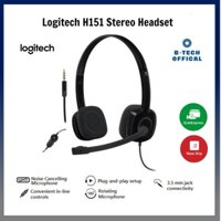 Tai nghe dây có mic Logitech chính hãng H151 [1 Giắc 3.5mm] - H150 [2 Giắc 3.5mm] - Loại bỏ tạp âm