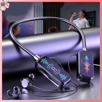 Tai nghe đeo cổ không dây VAT: Thời gian chơi 18-22H, Khe cắm thẻ TF & BT5.4
