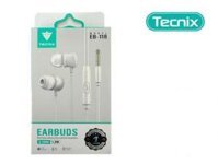 TAI NGHE EARPHONE EB-118 ZẮC 3.5MM TRẮNG TECNIX