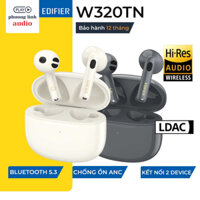 Tai nghe Edifier W320TN Bluetooth 5.3 Nghe nhạc chất lượng cao Hires Audio Chống ồn chủ động ANC - Hàng Chính Hãng