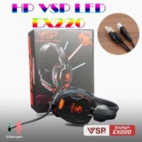 Tai nghe EXAVP EX220 LED Gaming, Dây dài 2,2 mét. Chính Hãng Bảo Hành 12 Tháng