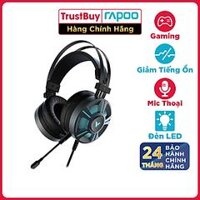 Tai Nghe Gaming Chụp Tai RAPOO VH510 Âm Thanh 7.1, Đèn LED 16 Triệu Màu, Micro Khử Ồn ENC - Hàng Chính Hãng