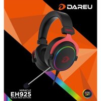 Tai nghe Gaming Gear DAREU EH925s BLACK RED - QUEEN RGB - Master Racer