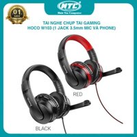 Tai nghe Gaming Hoco W103 Deep Bass - tích hợp mic và phone tren 1 jack 3.5mm (2 màu tuỳ chọn) Nhất Tín Computer