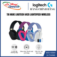 Tai Nghe Gaming không dây Logitech G435 LightSpeed Wireless Black - Hàng chính hãng