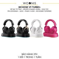 Tai Nghe Gaming Không Dây MCHOSE V9 Turbo – Đế Sạc Từ Tính,  7.1 Surround, Pin Trâu 250H, Mic AI Chống Ồn
