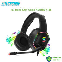 Tai Nghe Gaming Kubite K15 USB+Giắc 3.5mm, có Đèn LED RGB- Âm Thanh Sống Động