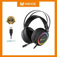 Tai nghe gaming MIXIE H71 - Âm thanh 7.1 - LED - Kết Nối USB