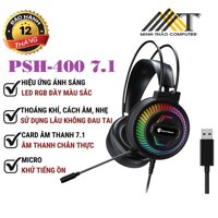 Tai Nghe Gaming PSH-400 - Tai Nghe pc chụp tai Có Micro Led siêu đẹp bảo hành chính hãng 12 tháng