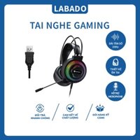 Tai Nghe Gaming Tai Nghe LED Light Gamer Tai Nghe Hiệu Ứng Âm Thanh Tốt Game Headphone Cho PS5/Ps4 PSH-400 LABADO