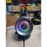 Tai Nghe Gaming Xiberia V15 7.1 RGB  cũ dùng ngon - Tai Nghe pc Chụp Tai Có Micro Led RGB siêu đẹp