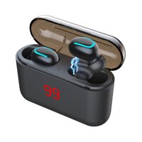 Tai nghe HBQ-Q32 TWS Tai nghe Bluetooth thể thao không dây Bluetooth 5.0 Binaural Stereo với Hộp sạc & Màn hình kỹ thuật số