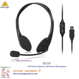 Tai nghe - Headphone Behringer HS20