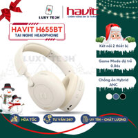 Tai Nghe Headphone Bluetooth HAVIT H655BT, BT 5.3, Chống Ồn Chủ Động ANC, Gamemode 60ms, Nghe 76H - Chính Hãng BH 12T