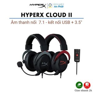 Tai nghe - Headphone HyperX Cloud II Gunmental