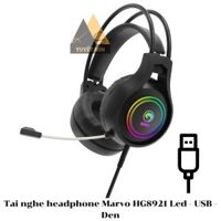 Tai nghe headphone Marvo HG8921 Led - USB - Đen